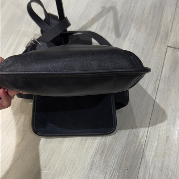 Vintage Coach Hippy Flap Black Leather Crossbody Bag -9135 - Picture 12 of 15